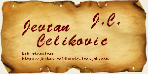 Jevtan Čeliković vizit kartica